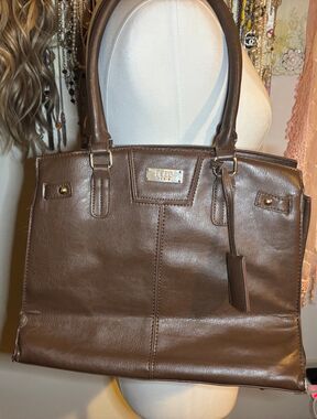 BCBG Paris Brown Tote Bag